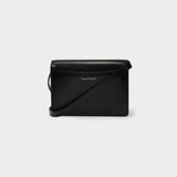 Four Ring Satchel in Black Leather