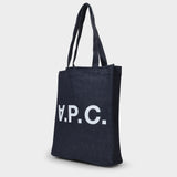 Laure Tote Bag - A.P.C. - Indigo - Cotton