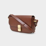 A.P.C. Sac Grace Baguette 压纹牛皮法棍包斜挎包