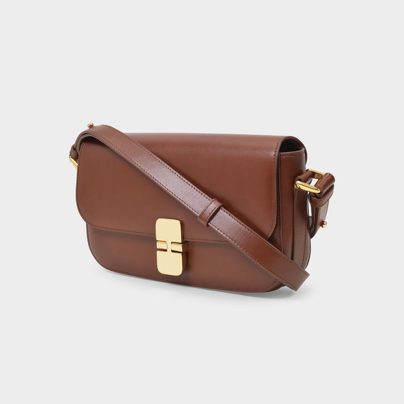 A.P.C. Sac Grace Baguette 压纹牛皮法棍包斜挎包