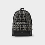 1945 City Backpack-Monogram Jacquard Gfe Ivoire/Noir Backpacks