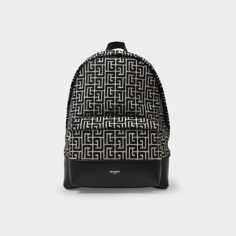 1945 City Backpack-Monogram Jacquard Gfe Ivoire/Noir Backpacks