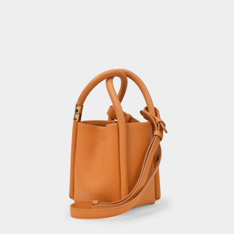 Lotus 12 Bag in Orange Leather