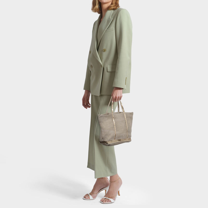 Cabas S Tote Bag - Vanessa Bruno -  Sand - Linen