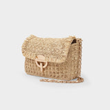 Moon Raphia Pm Hobo Bag - Vanessa Bruno -  Natural - Raphia