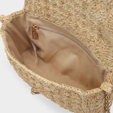 Moon Raphia Pm Hobo Bag - Vanessa Bruno -  Natural - Raphia