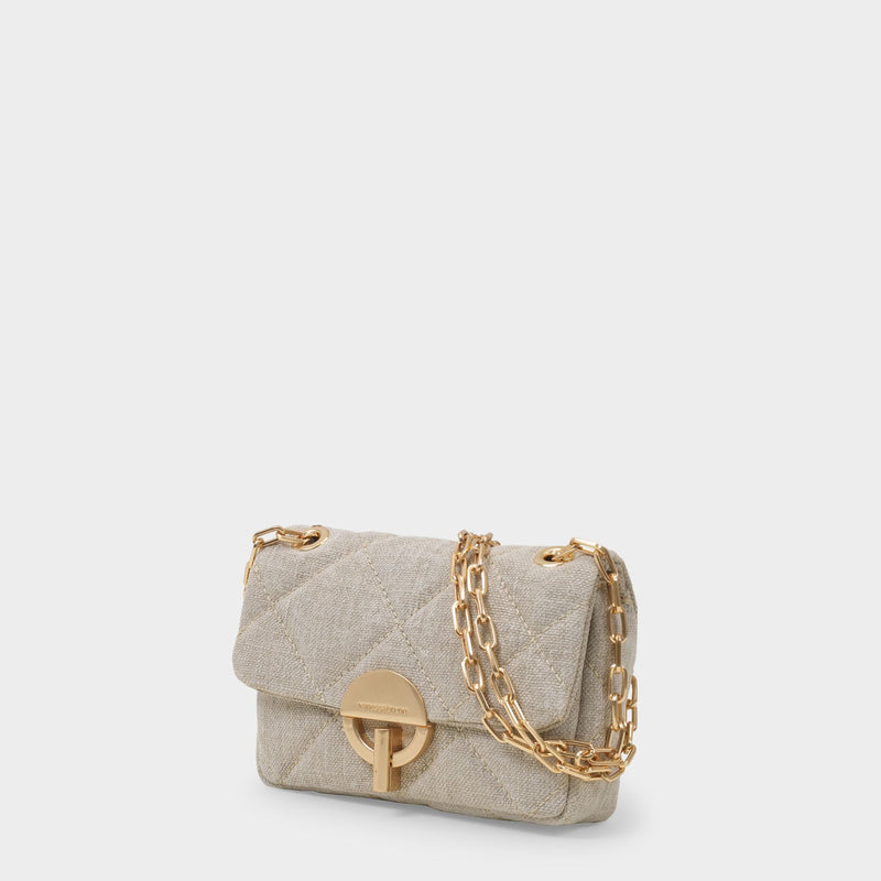 Nano Moon Hobo Bag - Vanessa Bruno -  Sand - Leather