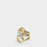 Charlotte Chesnais Tryptich Ring in Vermeil and Silver戒指