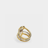 Charlotte Chesnais Tryptich Ring in Vermeil and Silver戒指