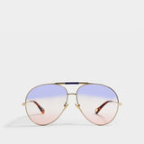 Sunglasses in Gold Injection