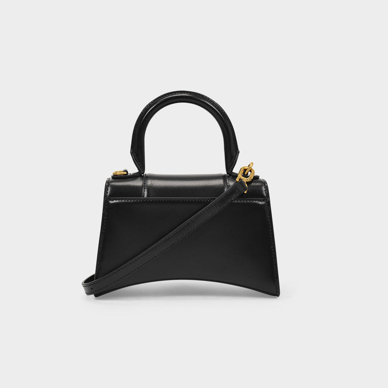 Hourglass Xs Bag - Balenciaga -  Black - Leather