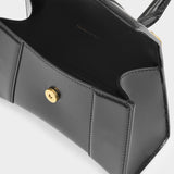 Hourglass Xs Bag - Balenciaga -  Black - Leather