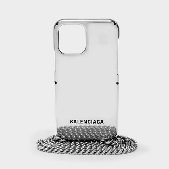 复古银色金属链条迷你手机壳包