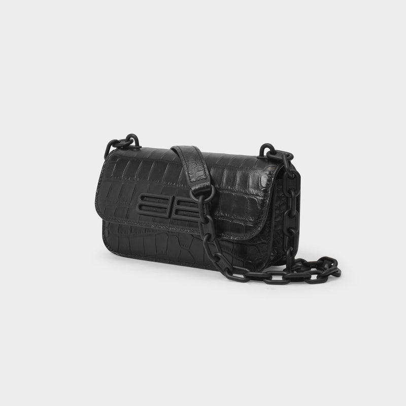 Gossip Bag XS in Black Leather