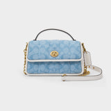 Clutch 20 Bag in Denim Canvas