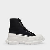 Tread Slick High黑白拼色高帮帆布橡胶厚底鞋
