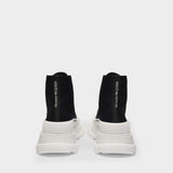 Tread Slick High黑白拼色高帮帆布橡胶厚底鞋