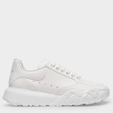 Court Sneakers白色牛皮内里厚底运动鞋
