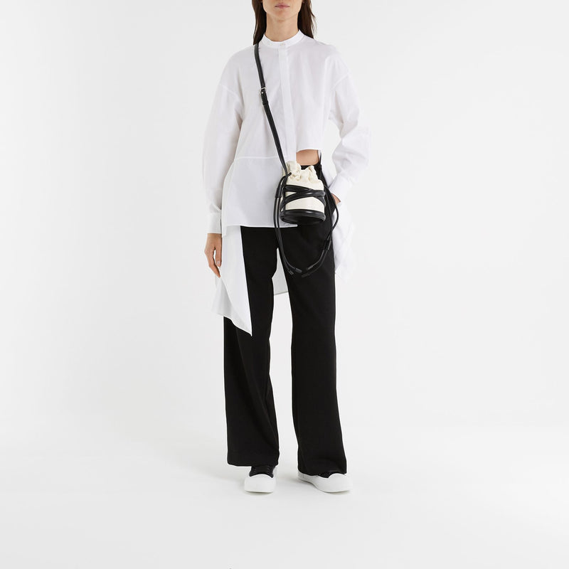 Sneakers Oversize 白色皮质白色鞋跟运动鞋