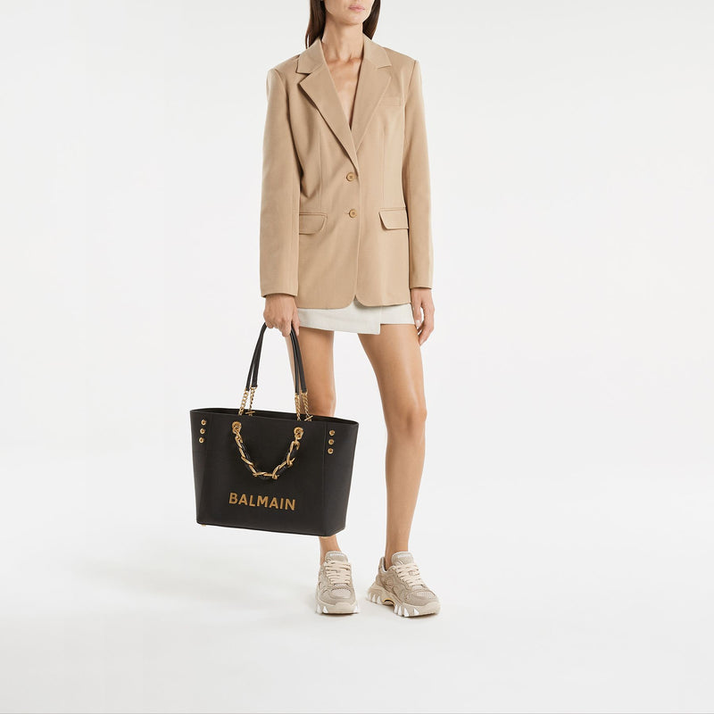 Balmain B-East米色网布运动鞋