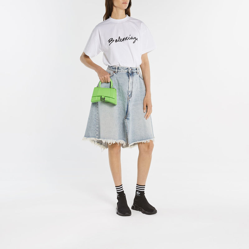 Balenciaga Speed Lt Adidas黑色/徽标白色运动鞋