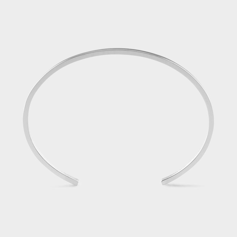 Le 7g Bangle Ribbon Bracelet in Silver