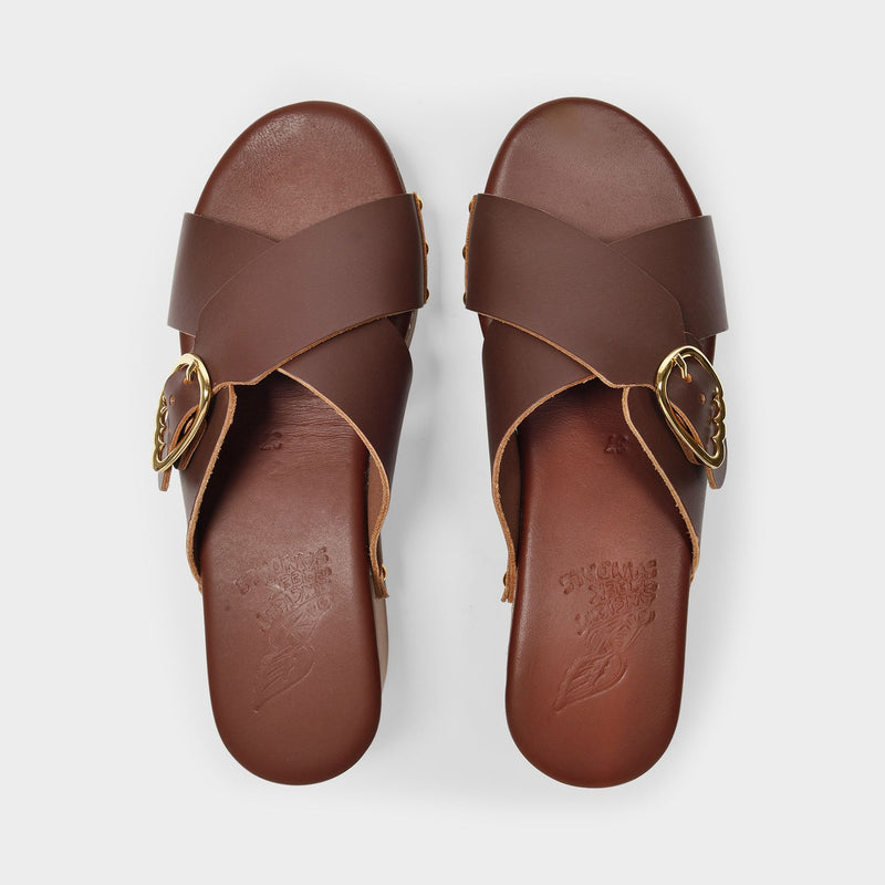 Ancient Greek Sandals Marilisa Clog 光面牛皮厚底凉鞋