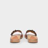 Jaso Sandals in Neutral Leather