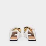 J.W. Anderson Flat Twist Sandal 皮质平底凉鞋