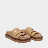 Rejina Pyo Maggie Sandal 25Mm光面揉皱皮质凉鞋