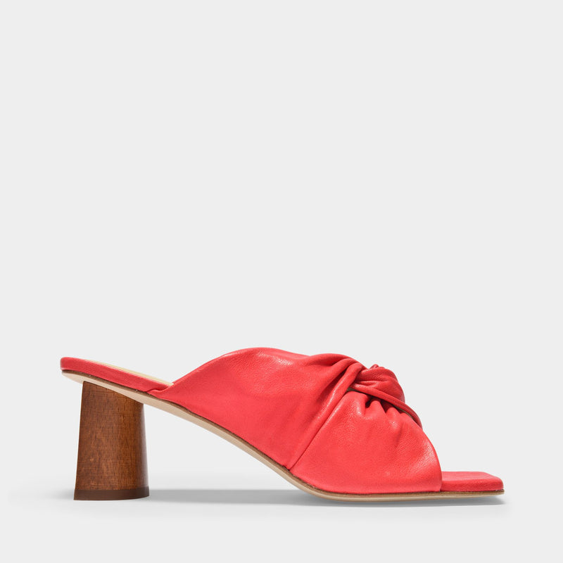 Rejina Pyo Mules Naomi 薄荷绿皮质穆勒鞋正品