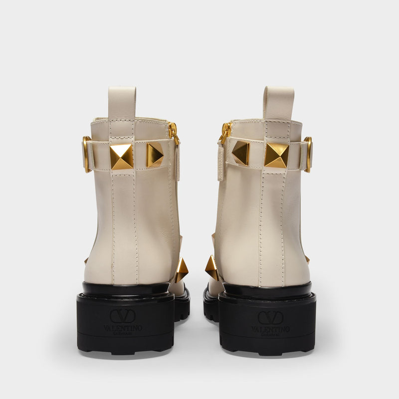 Bootie T. 20/40 in Beige Leather