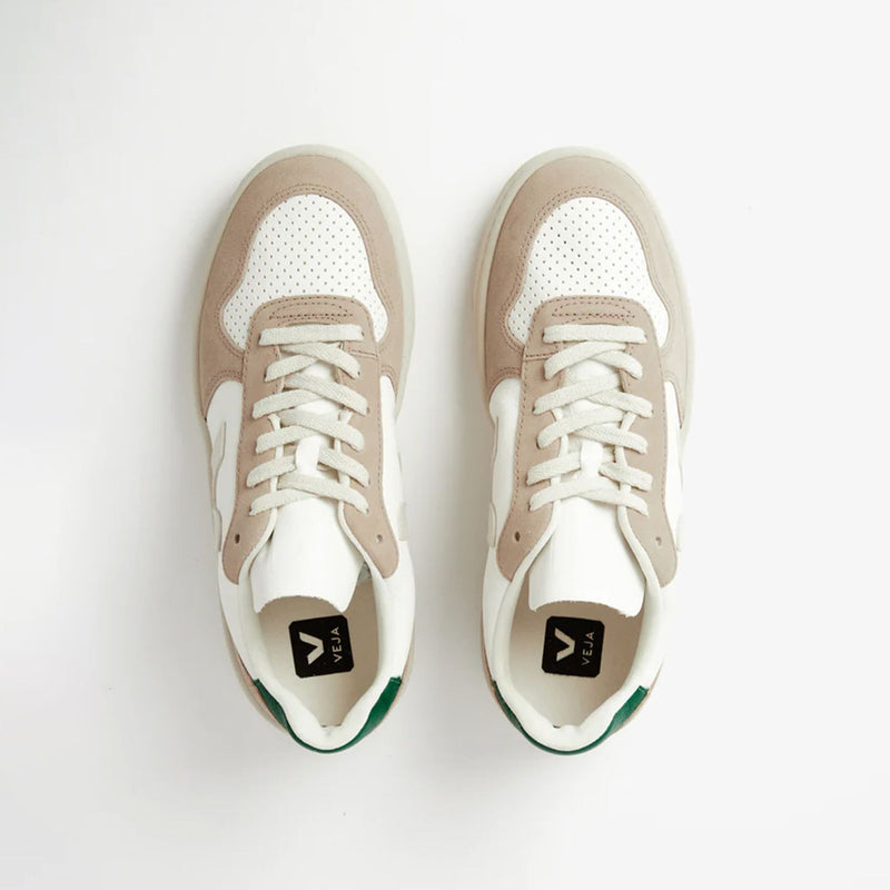 Veja V-10白色植鞣皮运动鞋