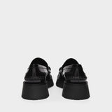 Carter Lug 45黑色牛皮乐福鞋