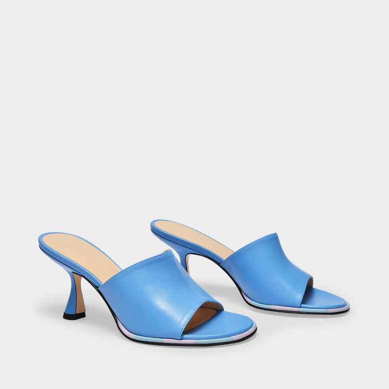 Wandler Agnes Mule 光面羊皮高跟穆勒鞋