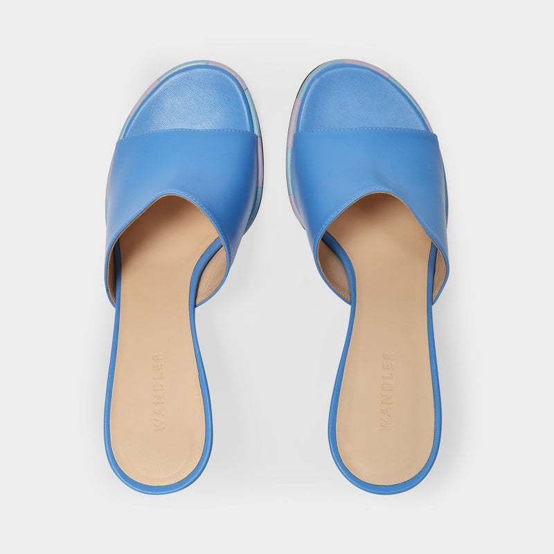Wandler Agnes Mule 光面羊皮高跟穆勒鞋