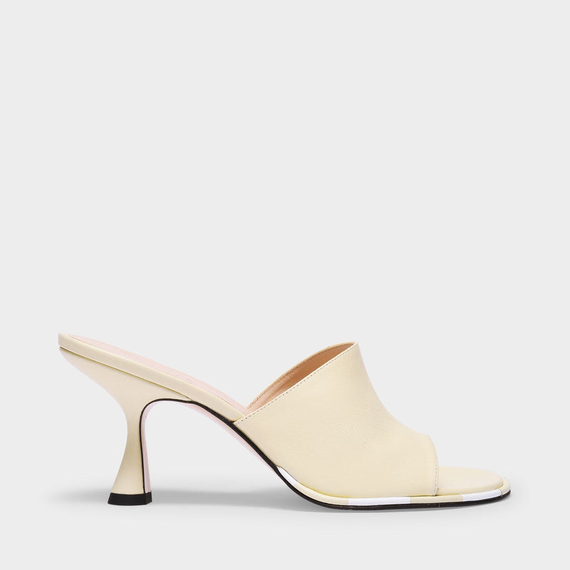 Wandler Agnes Mule 光面羊皮高跟穆勒鞋