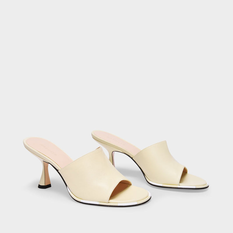 Wandler Agnes Mule 光面羊皮高跟穆勒鞋