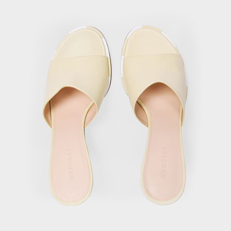Wandler Agnes Mule 光面羊皮高跟穆勒鞋
