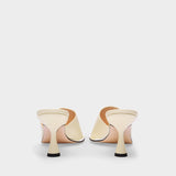 Wandler Agnes Mule 光面羊皮高跟穆勒鞋