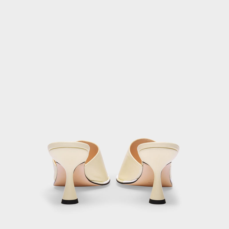 Wandler Agnes Mule 光面羊皮高跟穆勒鞋