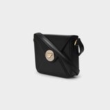 Small Mailbox Bag in Black Leather