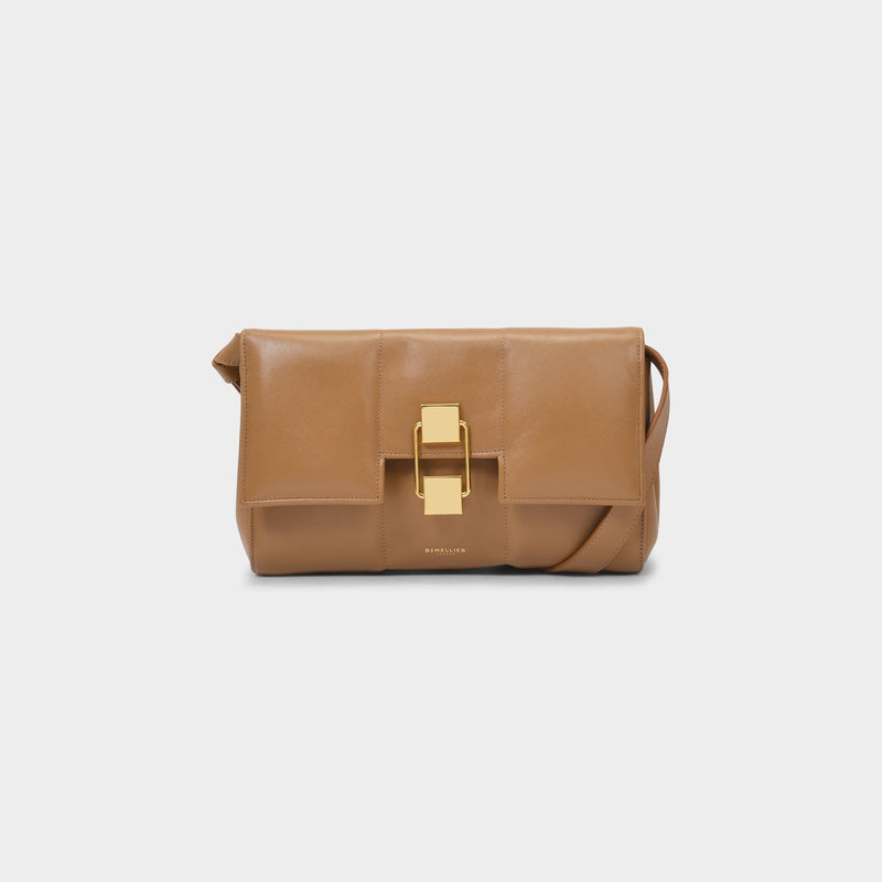 Midi Alexandria Bag in Taupe Leather