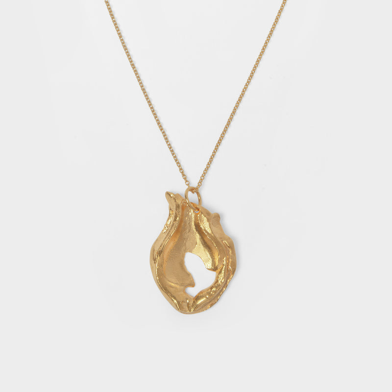 The Spellbinding Amphora Necklace in Gold Plated Bronze