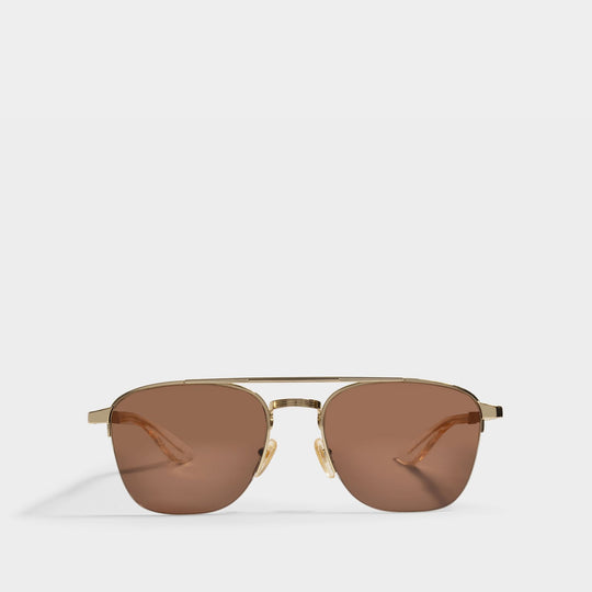 Gg0985S Sunglasses in Brown Metal