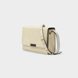 Caissie Shoulder & Hobo Bag in Beige Leather