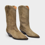 Duerto Boots in Taupe Leather