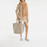 Yenky Gz Tote Bag - Isabel Marant - Cotton - Beige