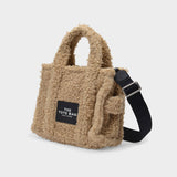 Mini Traveler Tote Teddy in Beige Polyester