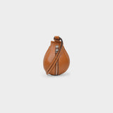 Nano Punch Bag in Camel Grained Leather